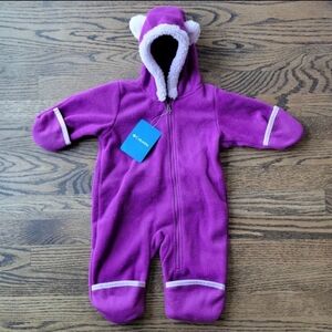 NWT Columbia Unisex-Baby Tiny Bear Ii Bunting Size 3-6 Months Plum Purple